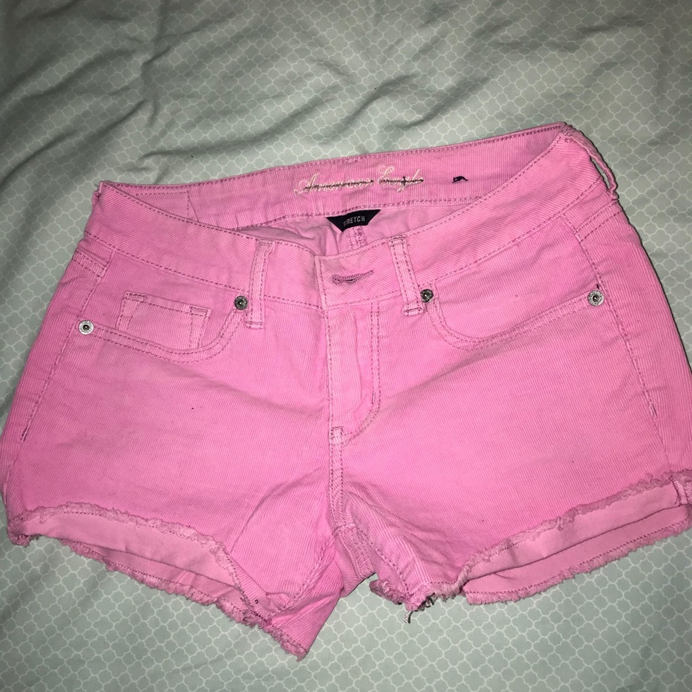 American Eagle Corduroy Pink Shorts